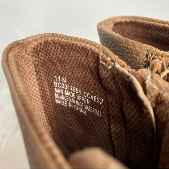 New! BOC Carter Brown Faux Leather Lace Up Boot 11M - Picture 12 of 15